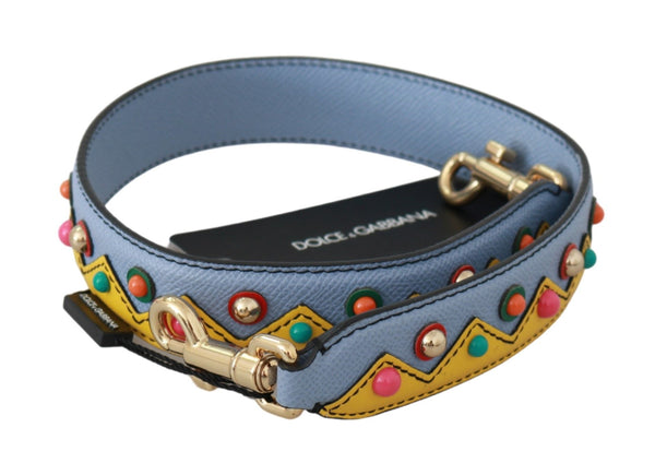 Multicolor Leather Shoulder Strap Accessory Dolce & Gabbana