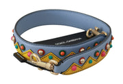 Multicolor Leather Shoulder Strap Accessory Dolce & Gabbana