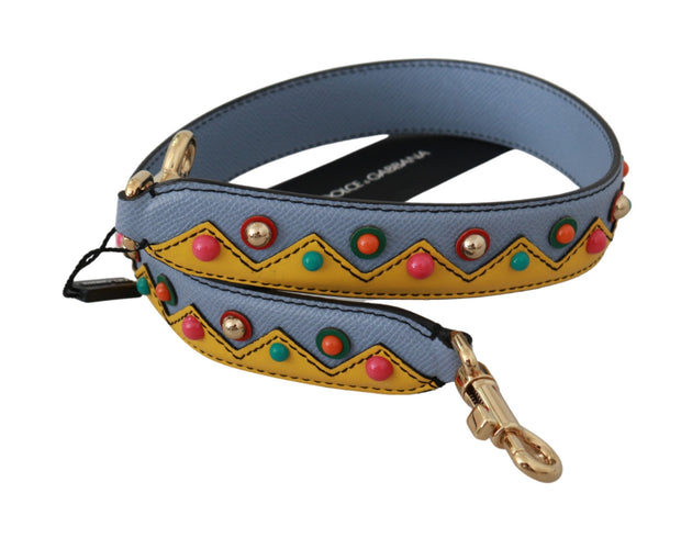 Multicolor Leather Shoulder Strap Accessory Dolce & Gabbana