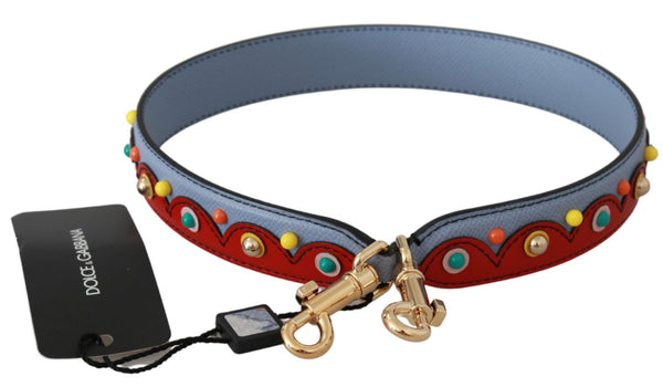 Elegant Multicolor Leather Shoulder Strap Dolce & Gabbana