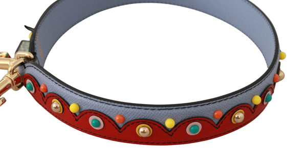 Elegant Multicolor Leather Shoulder Strap Dolce & Gabbana