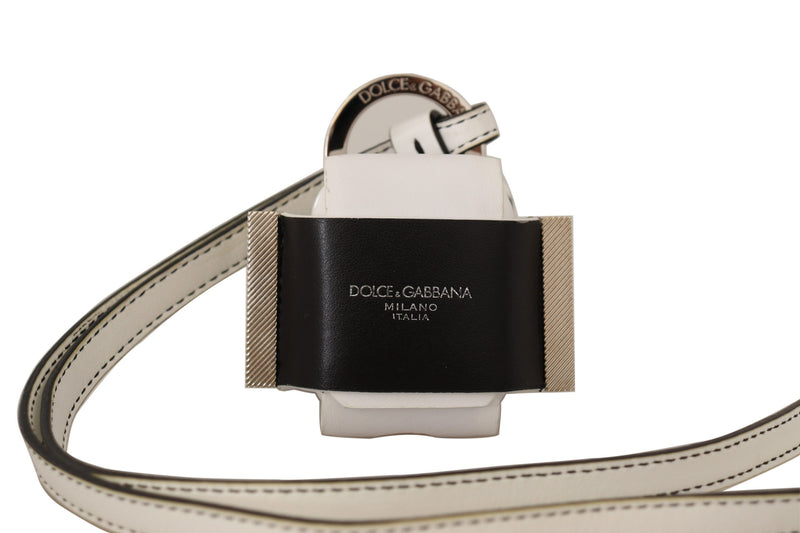 Chic Leather Airpods Case in Monochrome Dolce & Gabbana