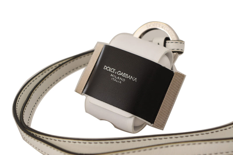 Chic Leather Airpods Case in Monochrome Dolce & Gabbana