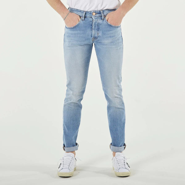 Chic Light Blue Slim Fit Denim Don The Fuller