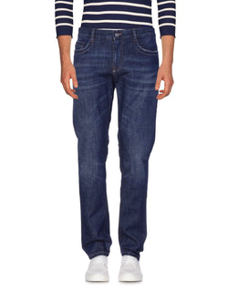 Blue Cotton Men Jean Bikkembergs