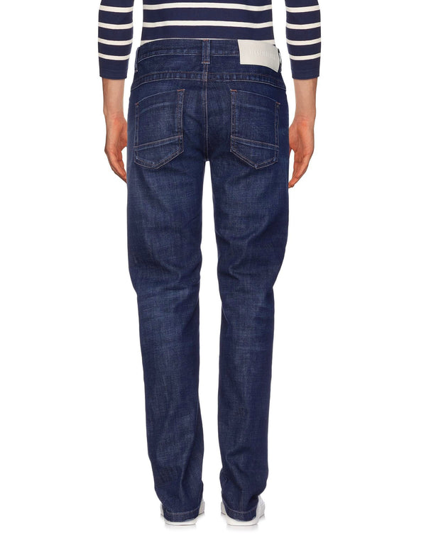 Blue Cotton Men Jean Bikkembergs