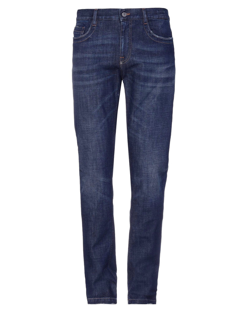 Blue Cotton Men Jean Bikkembergs