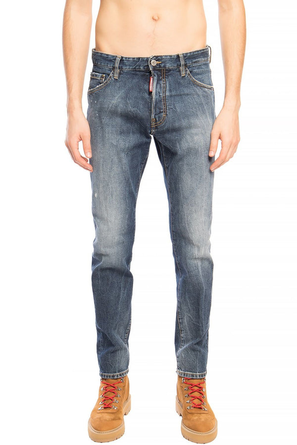 Navy Distressed 'Cool Guy Jean' Denim Pants Dsquared²