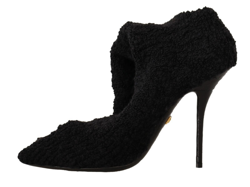 Chic Black Stretch Sock Boots Dolce & Gabbana