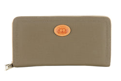 "Green PVC Women Wallet with Calfskin Accents" La Martina