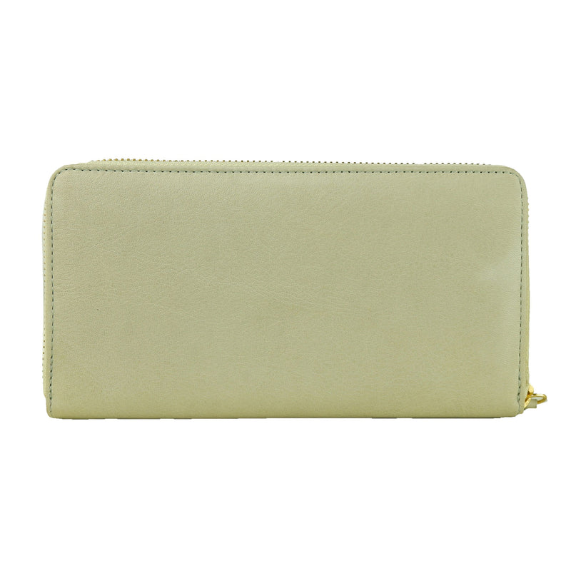 Gray Calfskin Women Wallet Cavalli Class