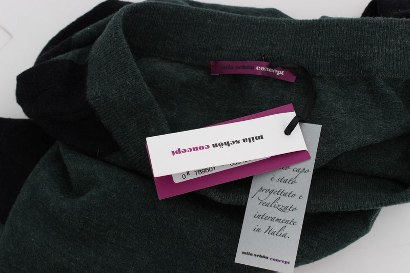 Emerald Elegance Wool-Blend Pencil Skirt MILA SCHÖN