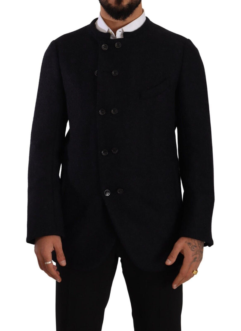 Elegant Dark Grey Alpaca Blend Jacket Dolce & Gabbana