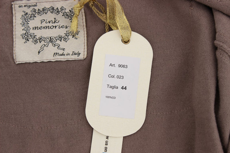 Elegant Purple Cotton Lace Cardigan Sweater PINK MEMORIES