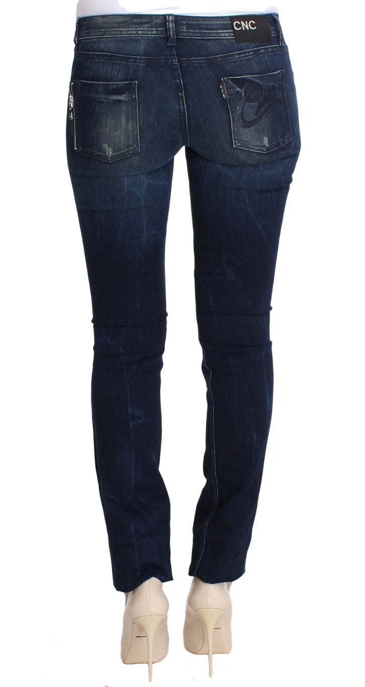 Chic Slim Fit Skinny Blue Jeans Costume National