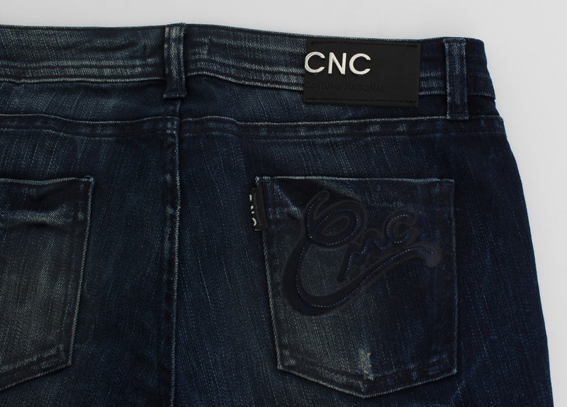 Chic Slim Fit Skinny Blue Jeans Costume National