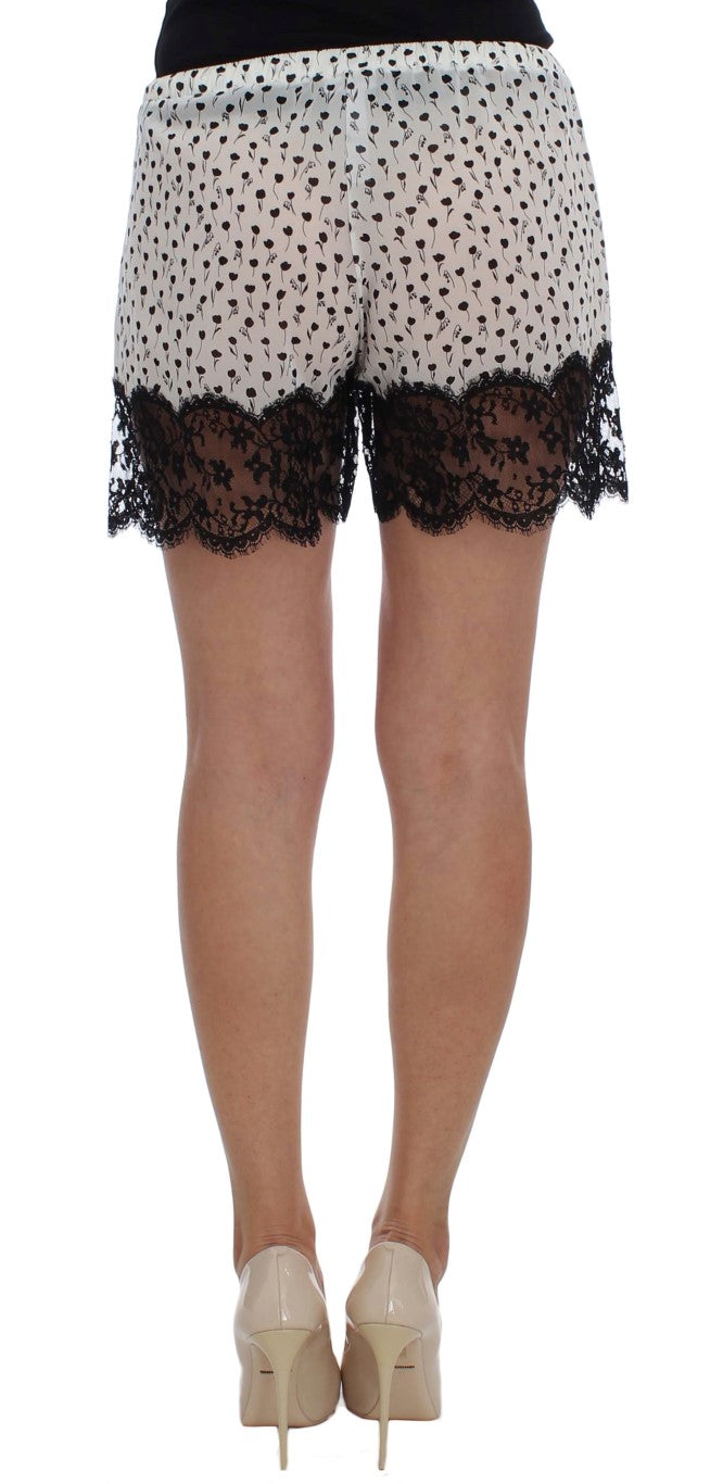 Elegant Silk Lace Sleep-Shorts Dolce & Gabbana