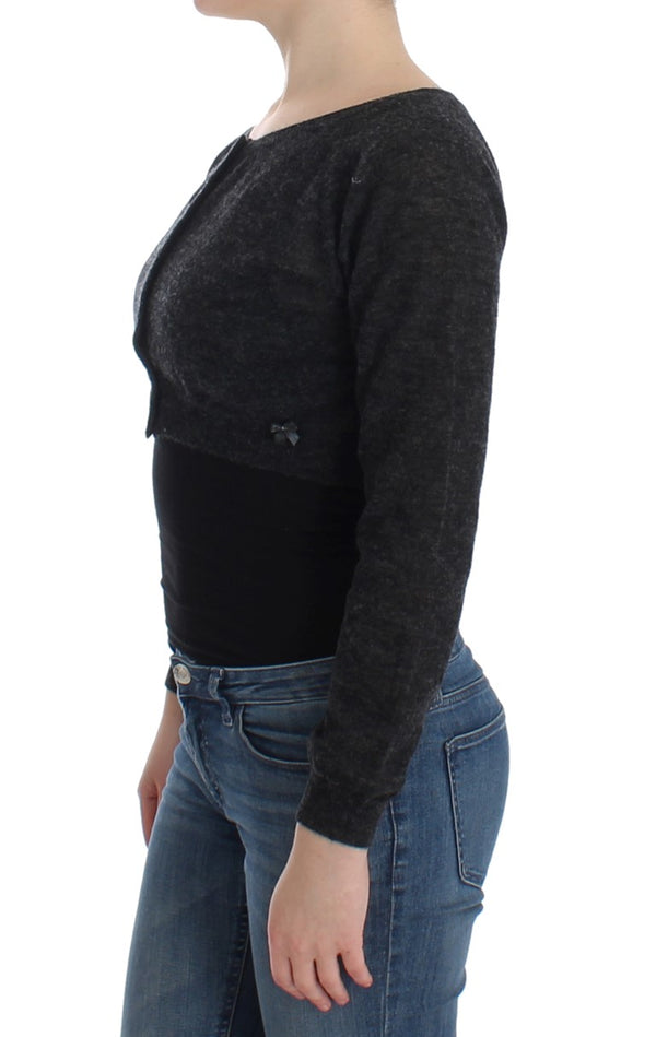Chic Cropped Alpaca Wool Sweater Ermanno Scervino