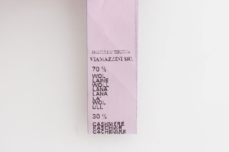 Chic Cropped Black Wool-Cashmere Sweater Ermanno Scervino