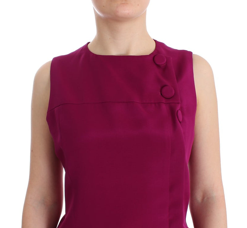 Stunning Silk Sleeveless Purple Blouse Barbara Casasola