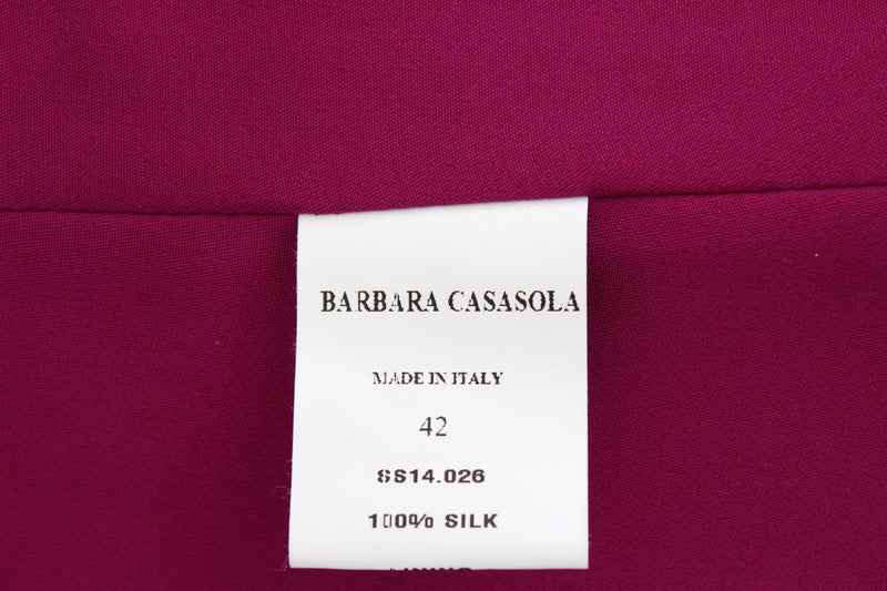 Stunning Silk Sleeveless Purple Blouse Barbara Casasola