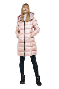 Pink Nylon Women Jacket Refrigiwear