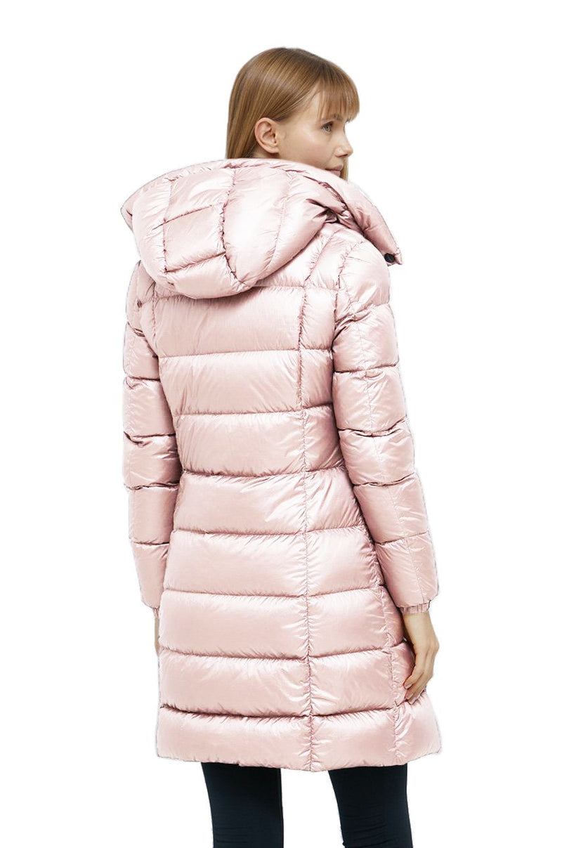 Pink Nylon Women Jacket Refrigiwear