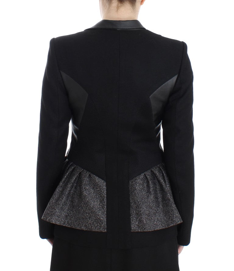 Elegant Monochrome Zippered Blazer Jacket KAALE SUKTAE