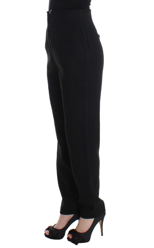 Elegant High-Waist Black Pants KAALE SUKTAE