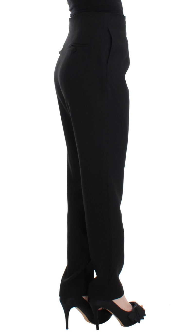 Elegant High-Waist Black Pants KAALE SUKTAE