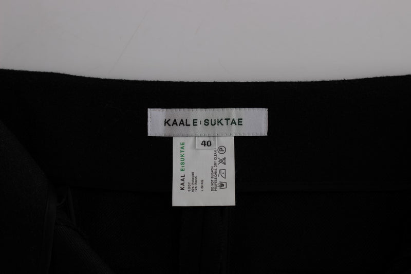Elegant High-Waist Black Pants KAALE SUKTAE