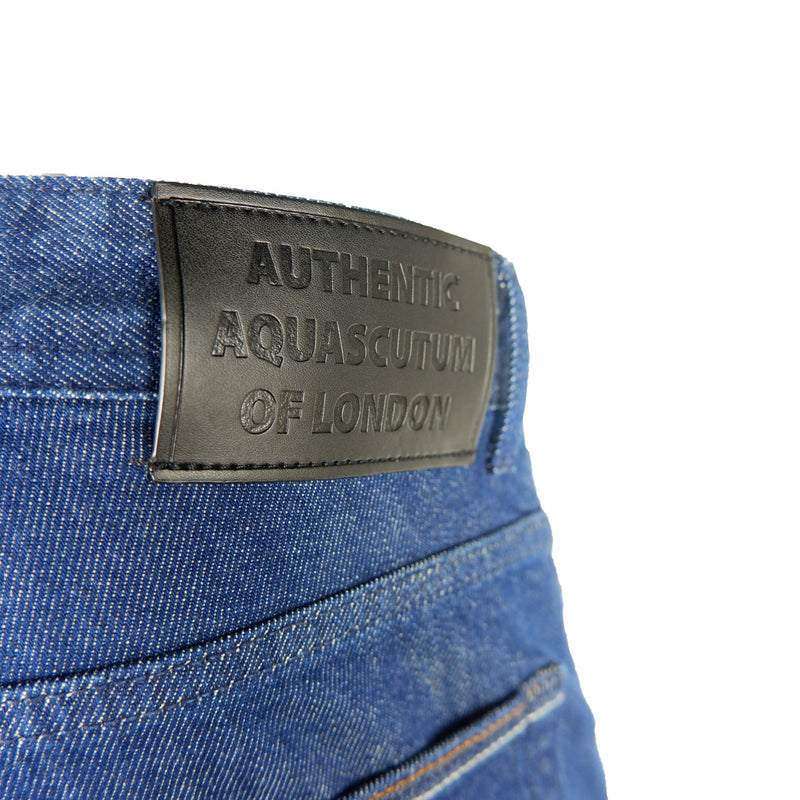 Elegant Dark Blue Denim for Men Aquascutum