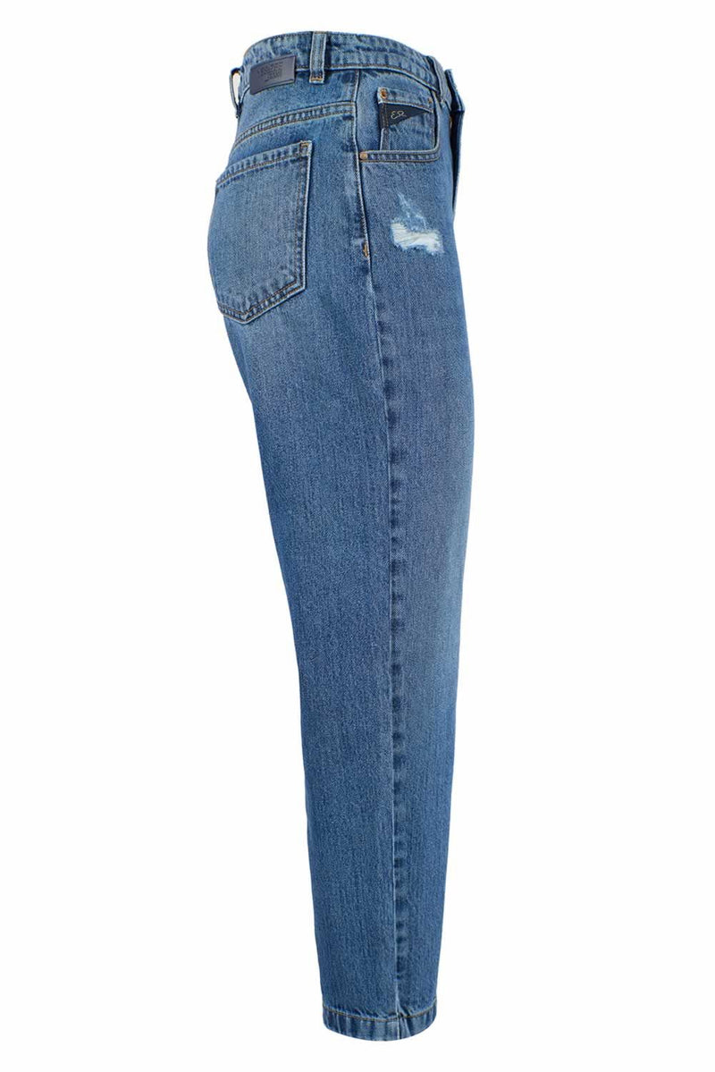 Blue Cotton Women Jeans Yes Zee