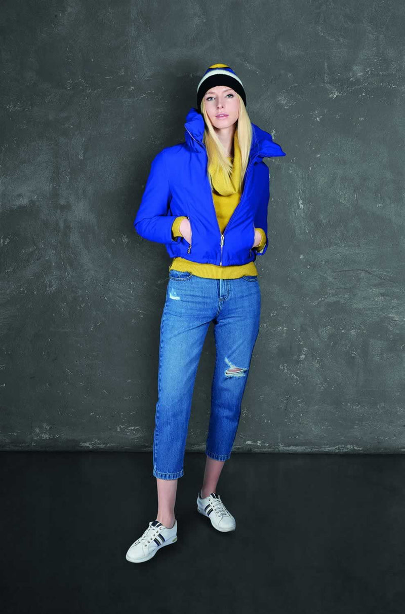 Blue Cotton Women Jeans Yes Zee