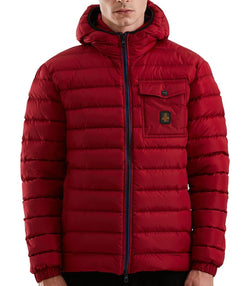 Red Nylon Men Jacket Refrigiwear