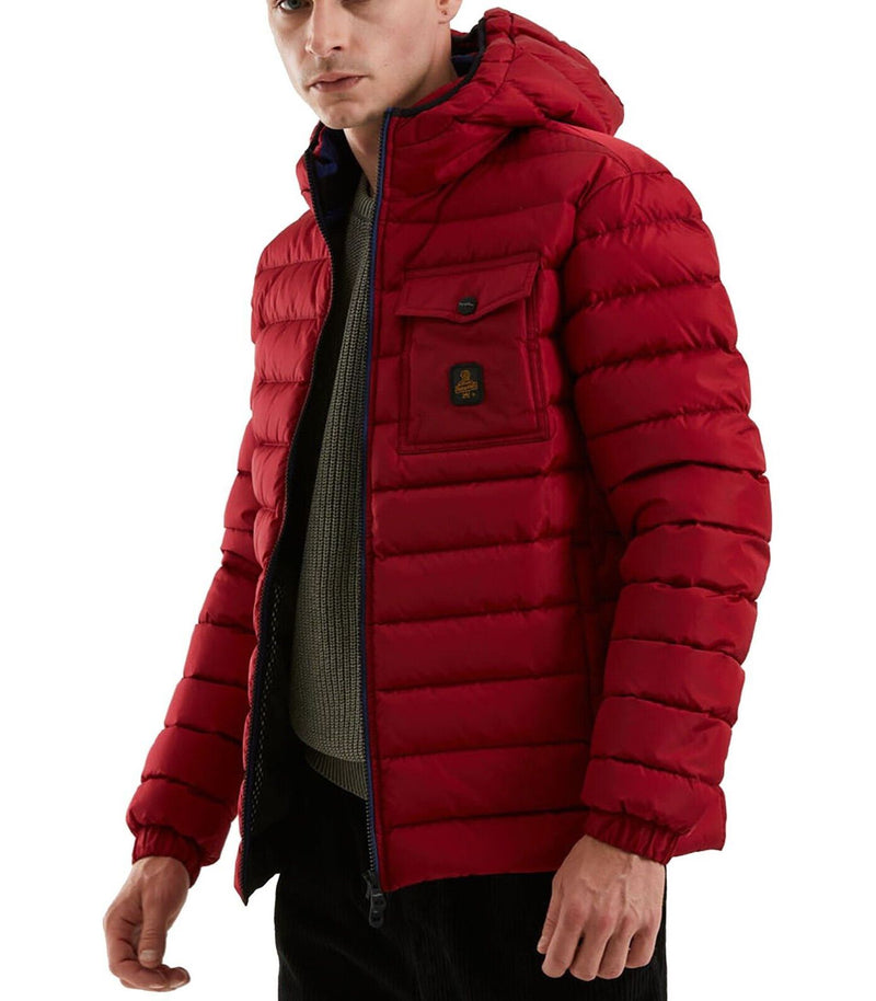 Red Nylon Men Jacket Refrigiwear