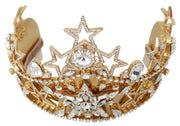 Regal Crystal Diadem Gold Tiara Dolce & Gabbana