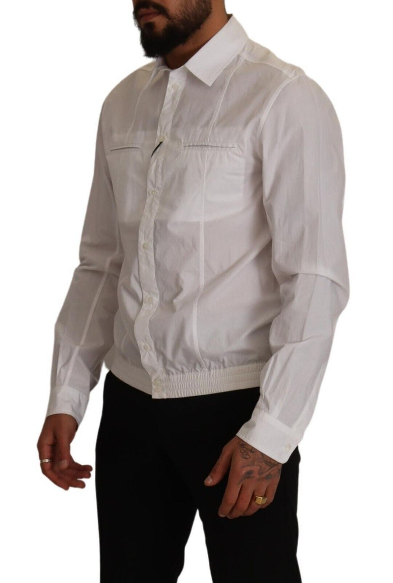 Elegant Italian White Cotton Shirt Dolce & Gabbana