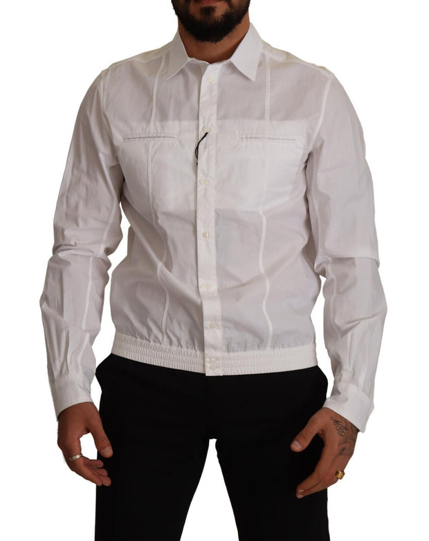 Elegant Italian White Cotton Shirt Dolce & Gabbana