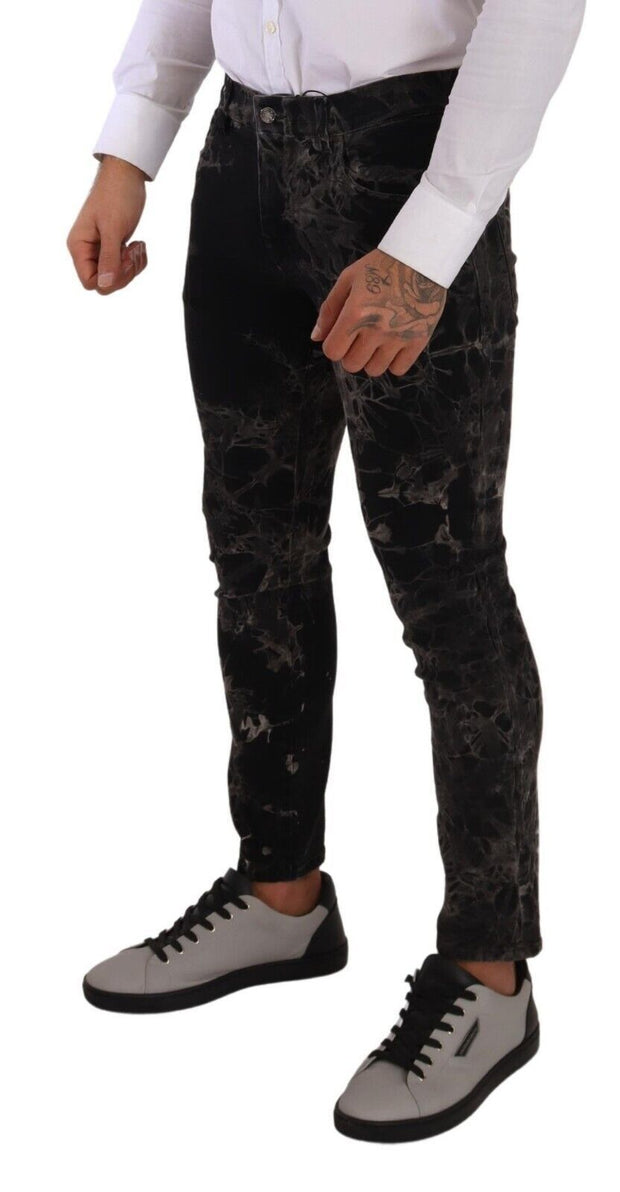 Slim Fit Patterned Skinny Jeans Dolce & Gabbana