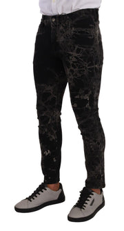 Slim Fit Patterned Skinny Jeans Dolce & Gabbana