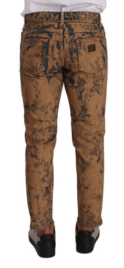 Authentic Distressed Denim Classic Trousers Dolce & Gabbana