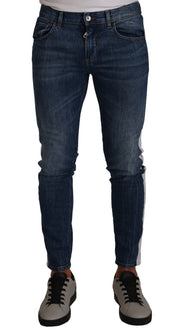 Slim Fit Blue Washed Denim Jeans Dolce & Gabbana