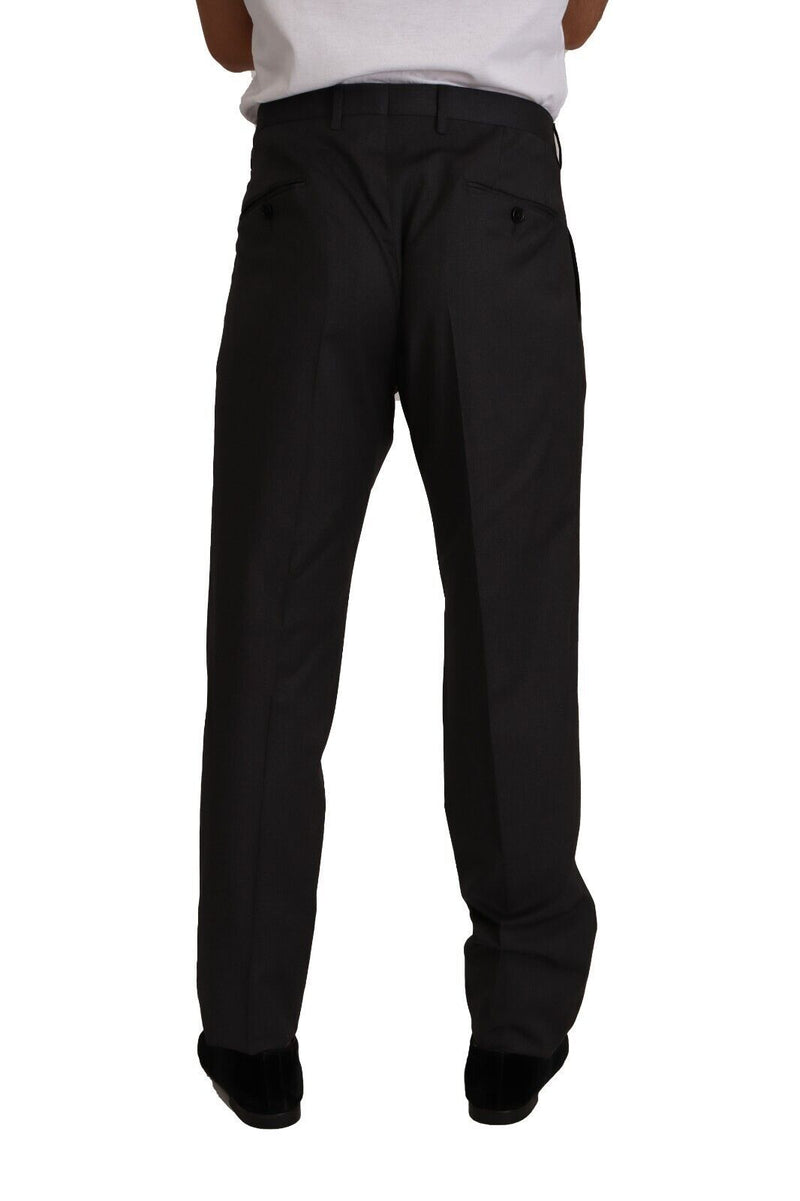 Elegant Grey Wool Dress Trousers Dolce & Gabbana