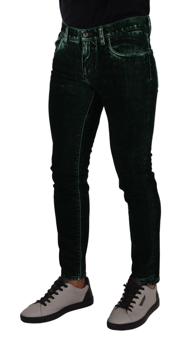 Sleek Cotton-Blend Skinny Denim Jeans Dolce & Gabbana