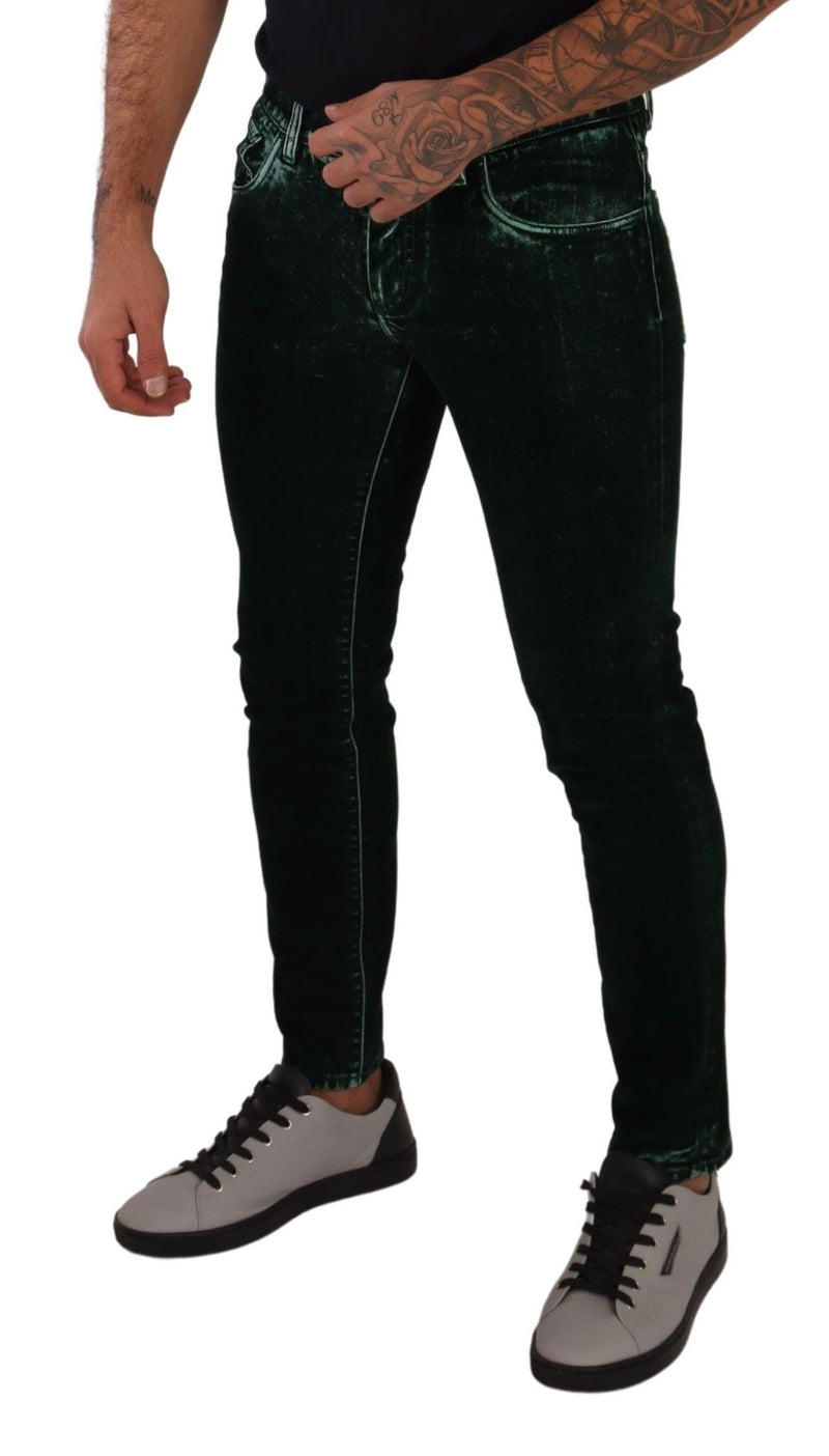 Sleek Cotton-Blend Skinny Denim Jeans Dolce & Gabbana