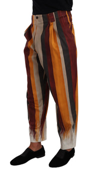 Elegant Striped Skinny Trousers Dolce & Gabbana