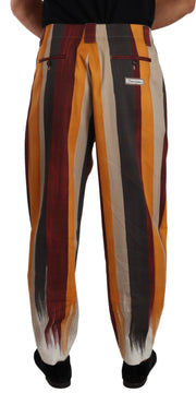 Elegant Striped Skinny Trousers Dolce & Gabbana