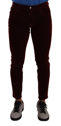 Bordeaux Slim Fit Skinny Jeans Dolce & Gabbana