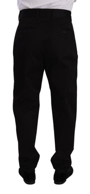 Elegant Slim-Fit Cotton Trousers Dolce & Gabbana